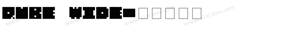 QUBE WIDE字体转换